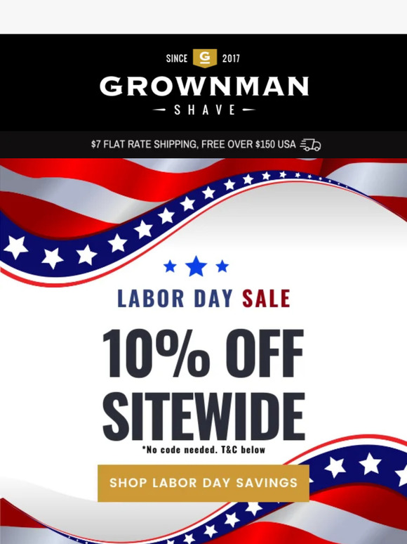 Labor Day Weekend Savings Start Now!