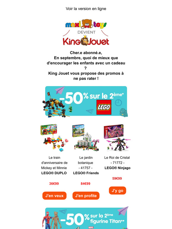 Les promos de la Rentrée