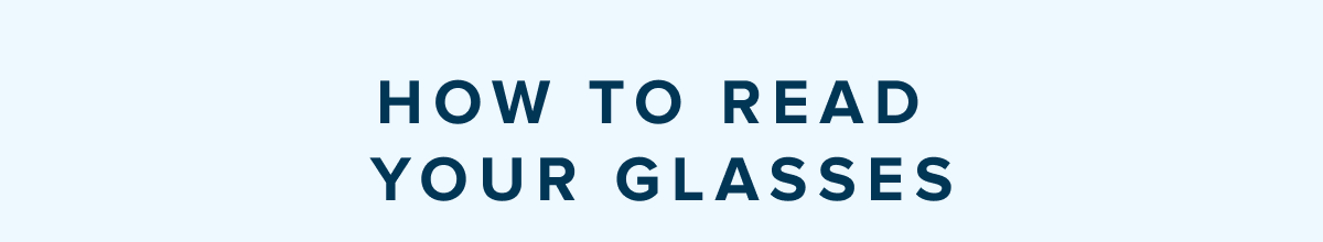How to read your glasses