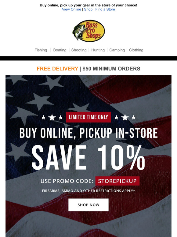 SAVE 10% With Store Pickup!