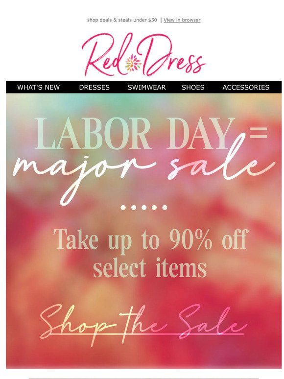 Labor Day Weekend = Major SALE