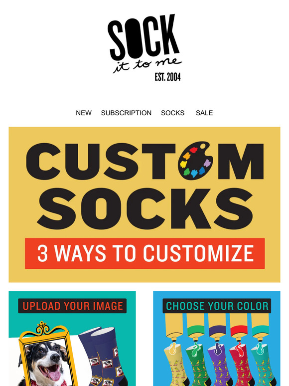 🎨 Turn Your Creativity into Reality with Our Custom Sock Program!