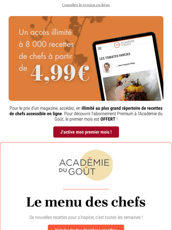 [Menu] Pour une rentrée tout en douceur