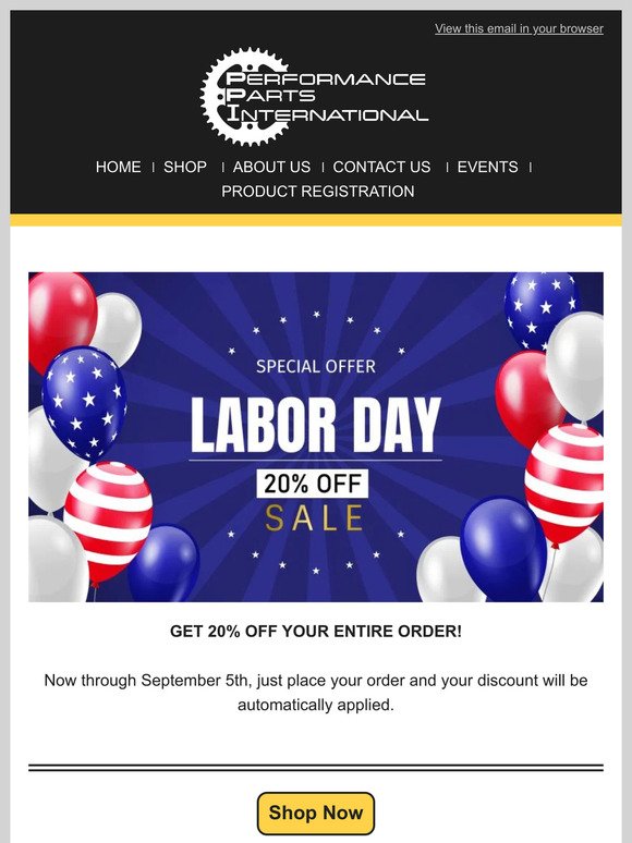 Labor Day SALE! 20% OFF
