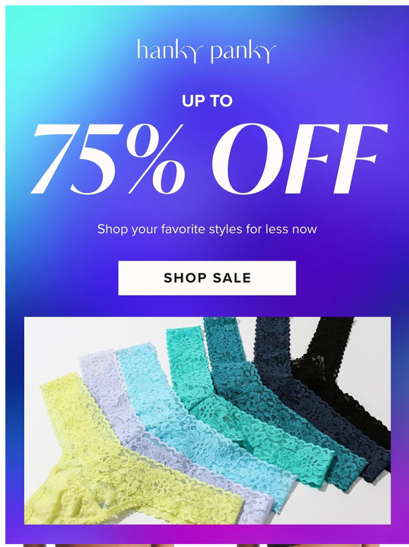 Cotton undies starting at $13.99!