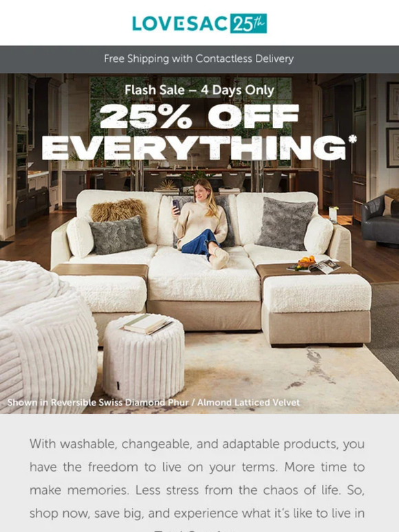 25% Off Everything – 4 Days Only!