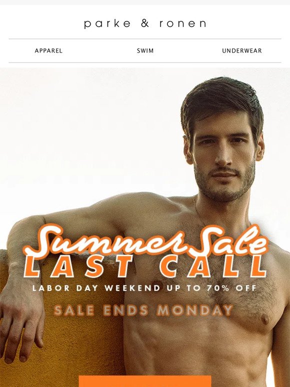 LAST CALL LABOR DAY WEEKEND SALE