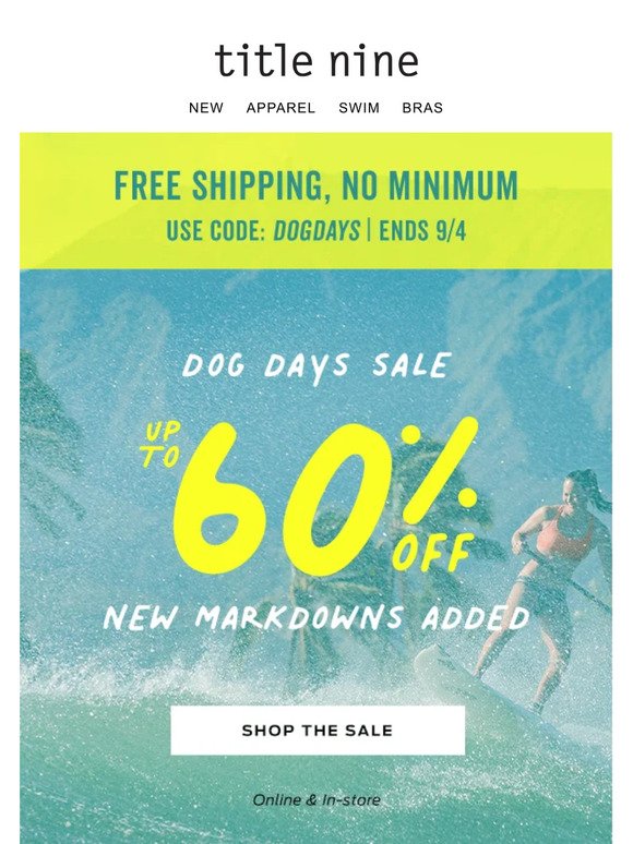 STARTS NOW: Free Shipping + Up to 60% Off