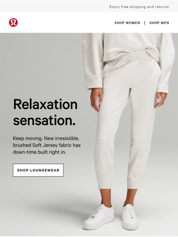 lululemon Rest days are made of new Soft Jersey Milled