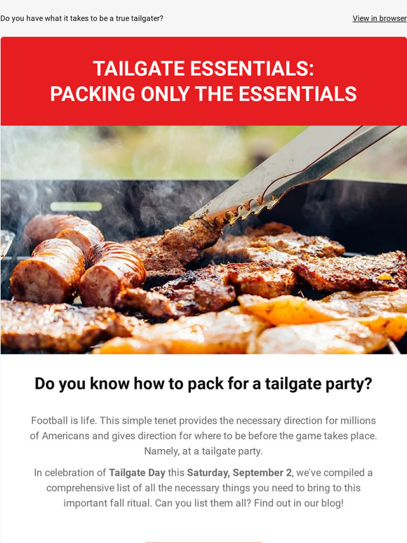 ThermoPro Happy Tailgate Day! Are You a DieHard Tailgater? Milled