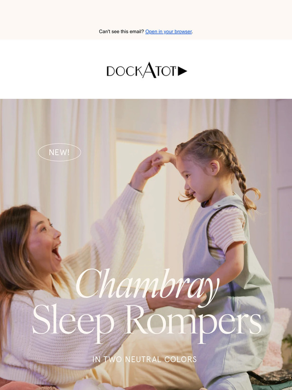 NEW Chambray Sleep Rompers