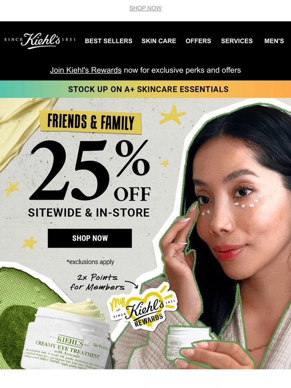 25% Off PLUS 2X Points for Members?! 🤯