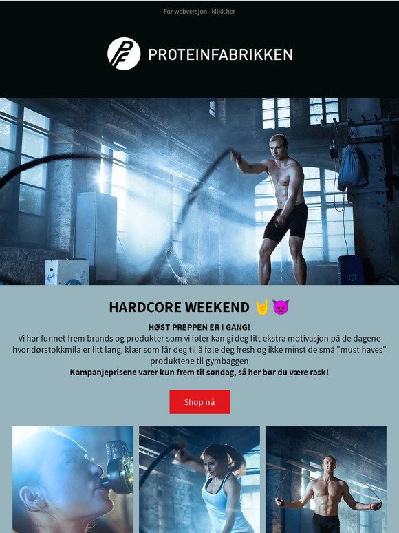 Opptil 50% rabatt - Hardcore Weekend 🤘👿