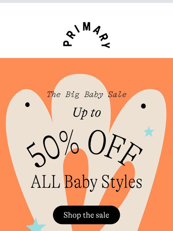 The biggest sale of the year for baby is ON 👶🎉