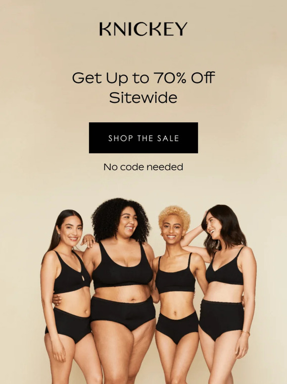 Knickey (my fave underwear brand) is have a sale up to 50% off