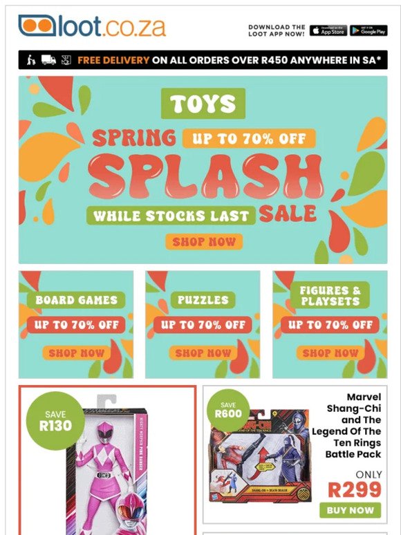 Toys - Get a Spring in Your Step with Up to 70% Off!