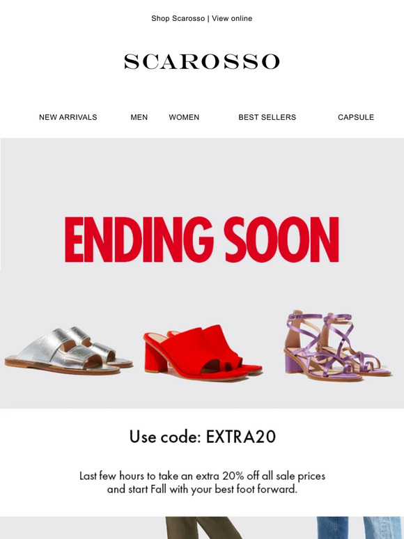 Just hours left to take an extra 20% off sale!