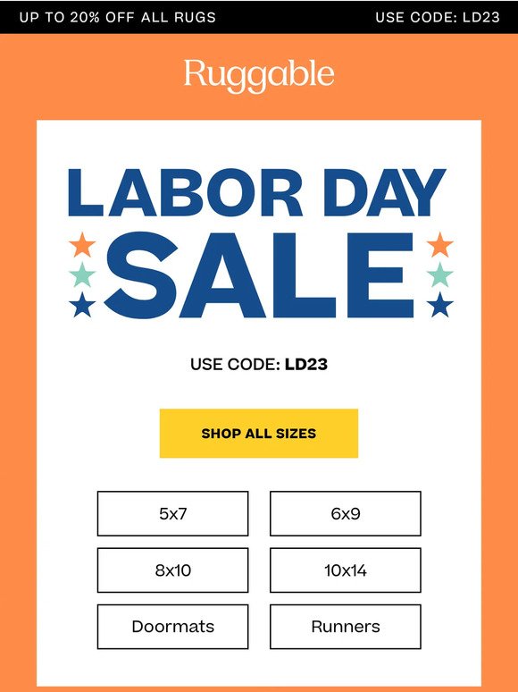 Happening Now: The Labor Day Sale