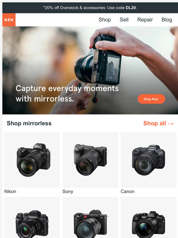 Explore the benefits of mirrorless technology