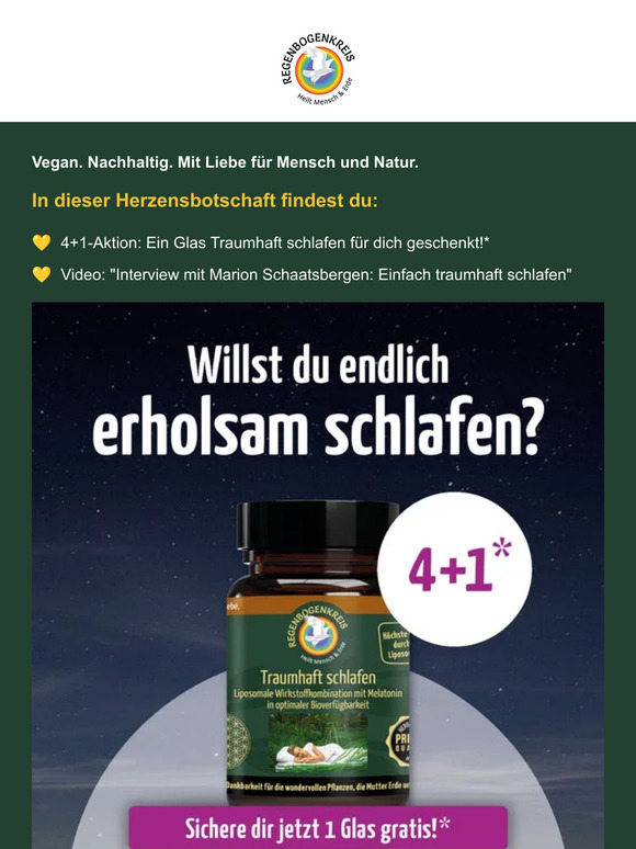 Der beste Schlaf deines Lebens - 1 Glas geschenkt! 😍
