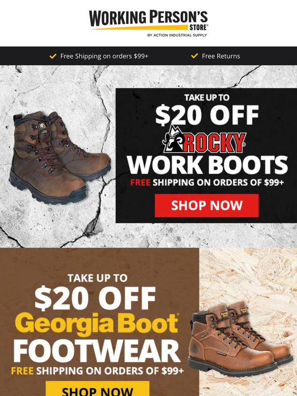 Georgia clearance boot coupon