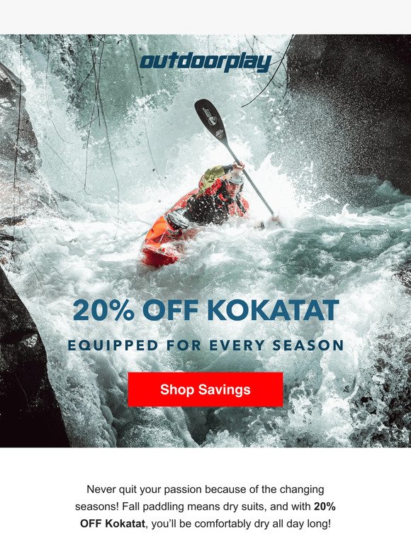 Dive Into Fall - 20% OFF Kokatat