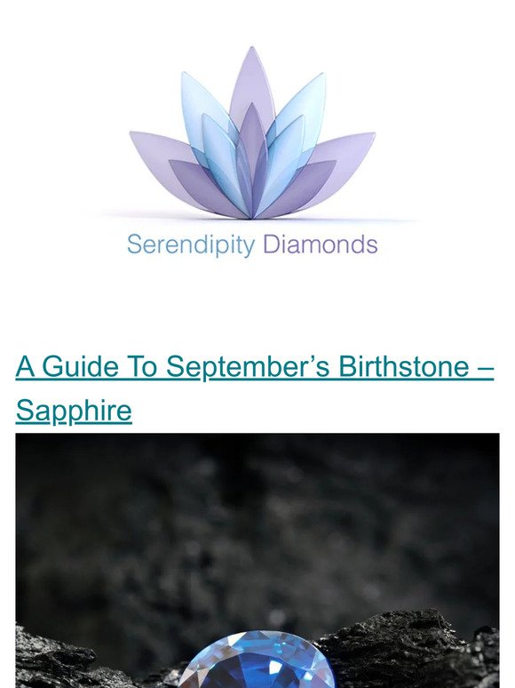 News from Serendipity Diamonds - 09/01/2023