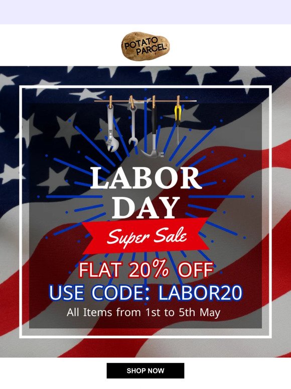 Labor Day Super Sale - 20% Off All Items!