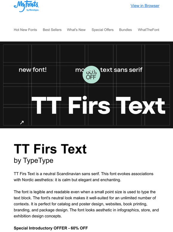 Meet the all NEW: TT Firs Text
