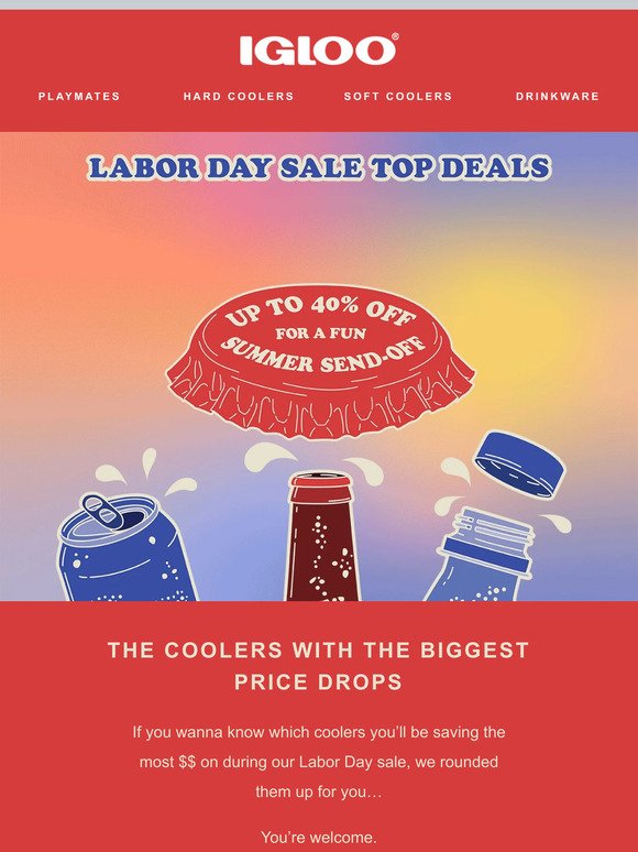 Open for the coolers with the biggest price drops.⤵️