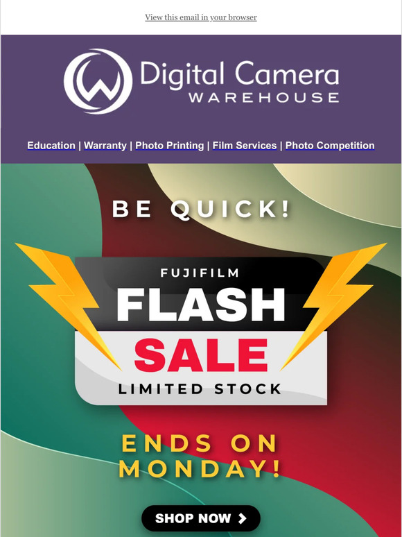 ⚡ Fujifilm Flash Sale on X-T5 and Select GF Lenses