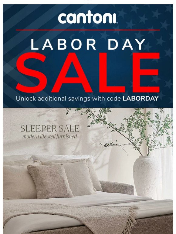American Leather Sleeper Sale Starts Now + Labor Day Savings Storewide
