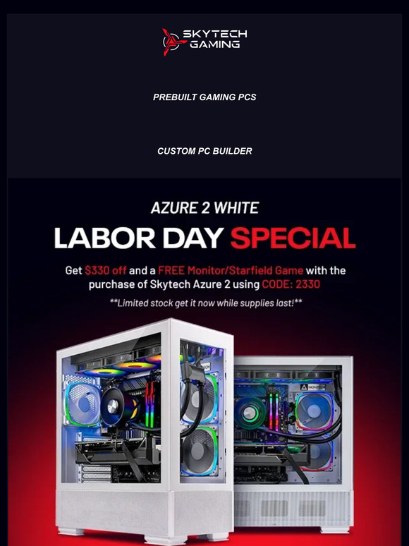 Skytech Gaming Celebrate Labor Day weekend with amazing deals on