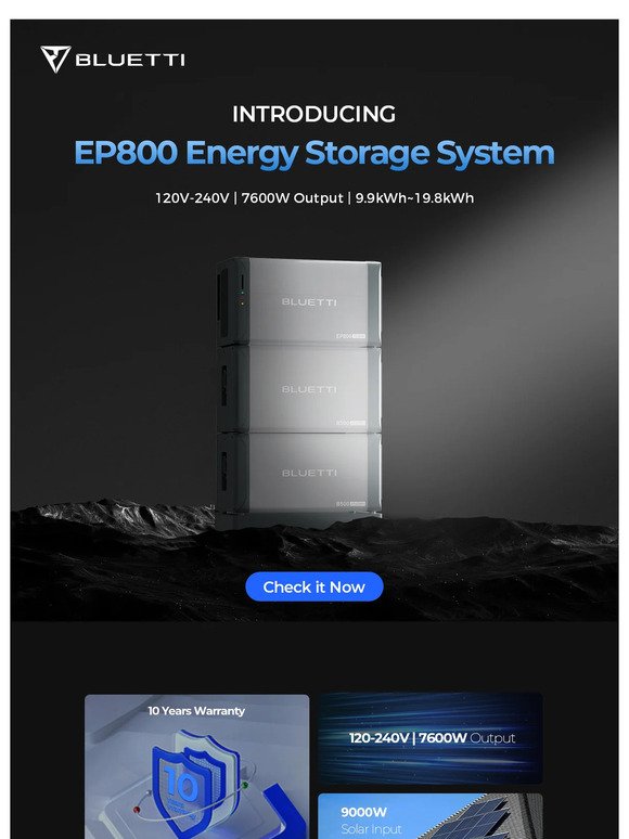 INTRODUCING EP800 Energy Storage System for You💪