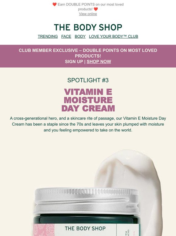 #3 Spotlight on: Vitamin E Moisture Day Cream