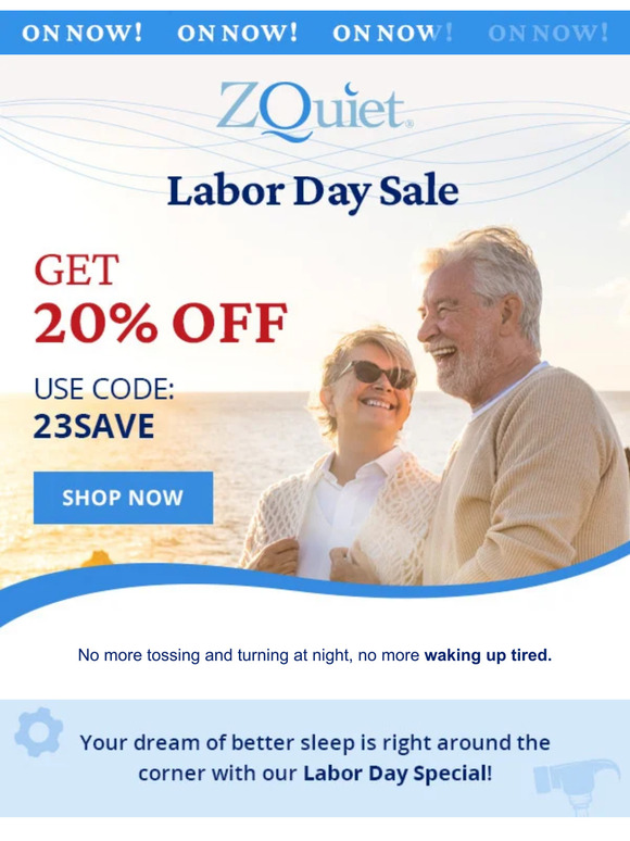 Labor Day Special: Enjoy 20% OFF Starting Today!