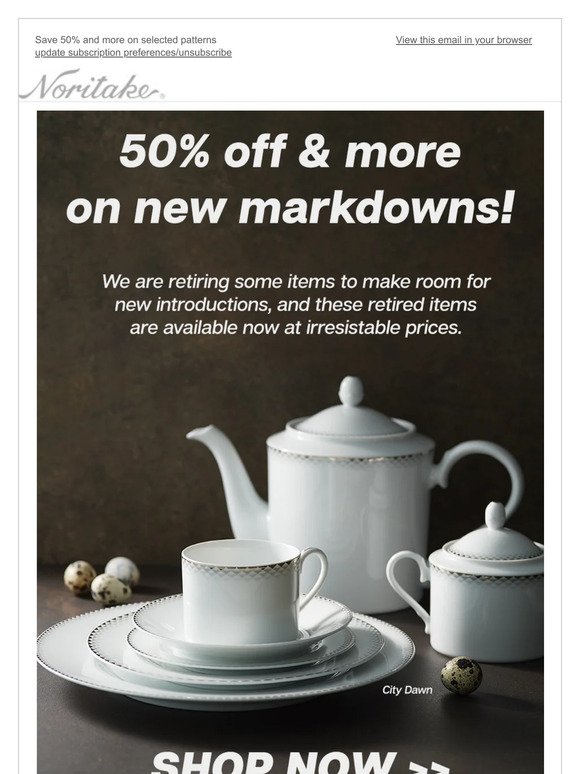 Save 50% and More on New Markdowns!
