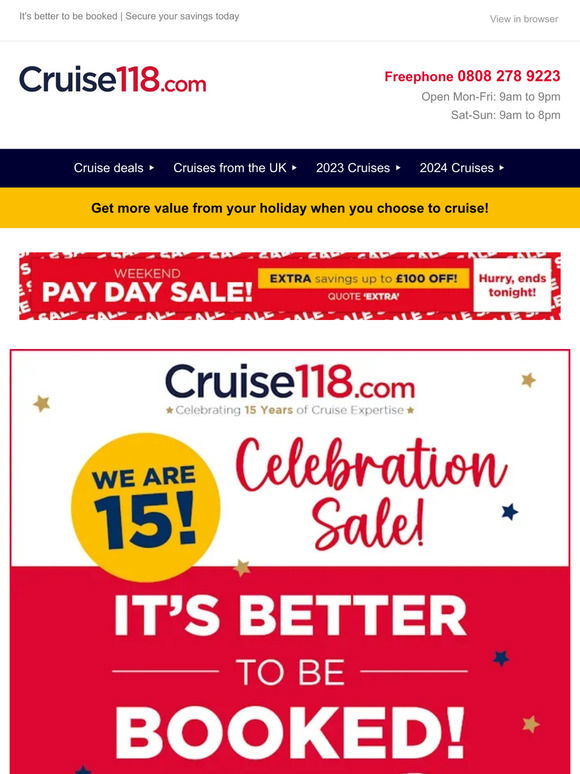118 cruise customer service