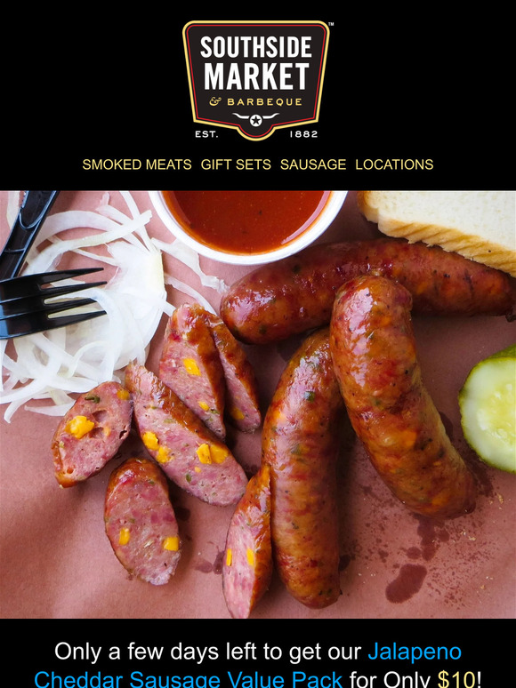 🌶️ Jalapeno Cheddar Sausage $10 for 12 Ends Soon! 🔥