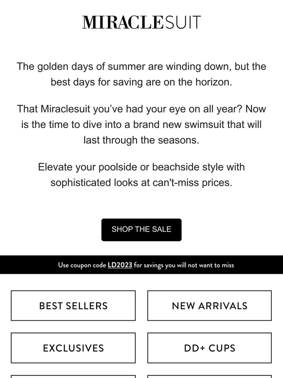 Summer’s last lap: save 25% on swimwear