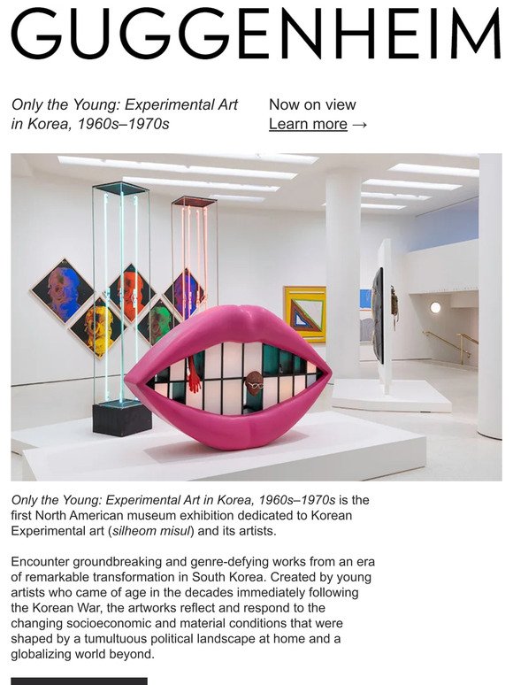 Now on view—Only the Young: Experimental Art in Korea, 1960s–1970s