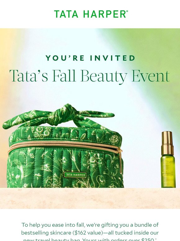 You're Invited! Tata's Fall Beauty Event 🍂