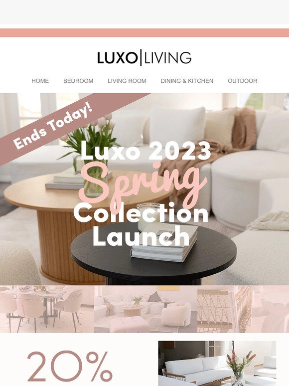 [Ends Today] 20% off NEW LUXO 2023 Spring Collection