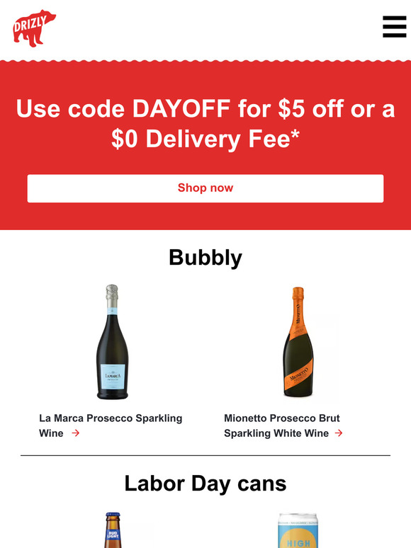 No weekend drink runs