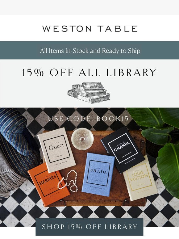 Fill Your Library with 15% OFF 📚