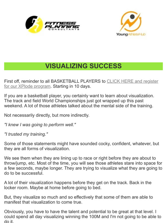 Visualizing Success