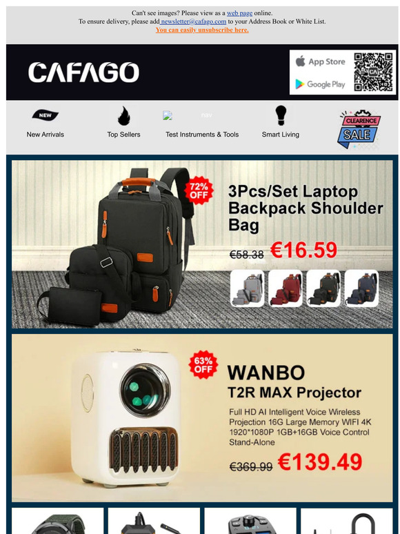Last Wave Back to School Sale | New Tablet Arrival €85.99, Hot Causal Backpack €16.59, Check more>>