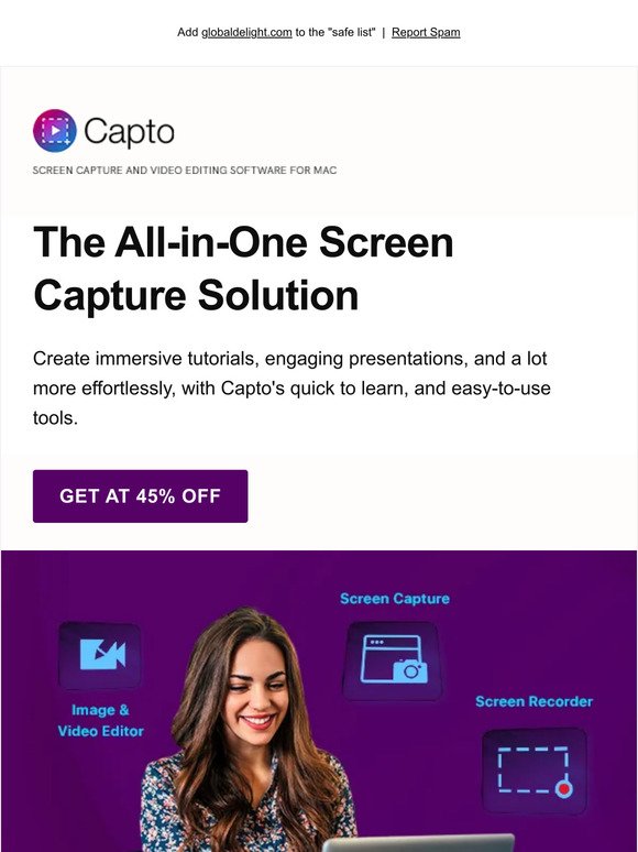 Capto is 45% off this weekend. Don't miss out! 🤩