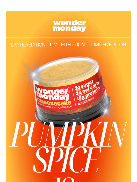 😍 NEW IN: PUMPKIN SPICE CHEESECAKE
