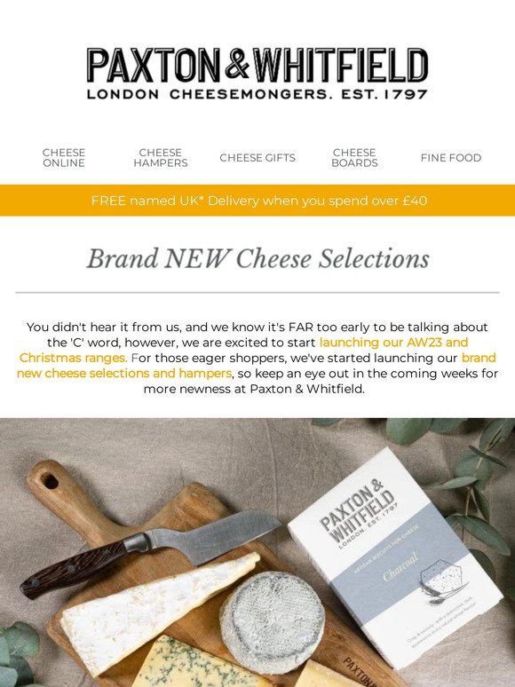 Taste the Best of P&W: 2 New Cheese Section Hampers! 🍴